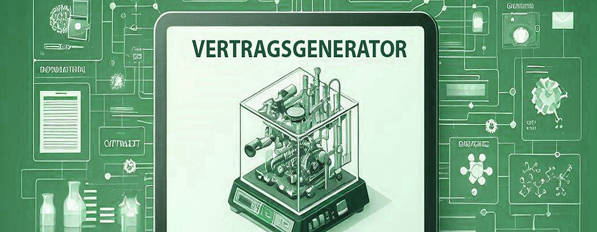 Bild eines Vertragsgenerators - maßgeschneiderte Verträge auf Knopfdruck