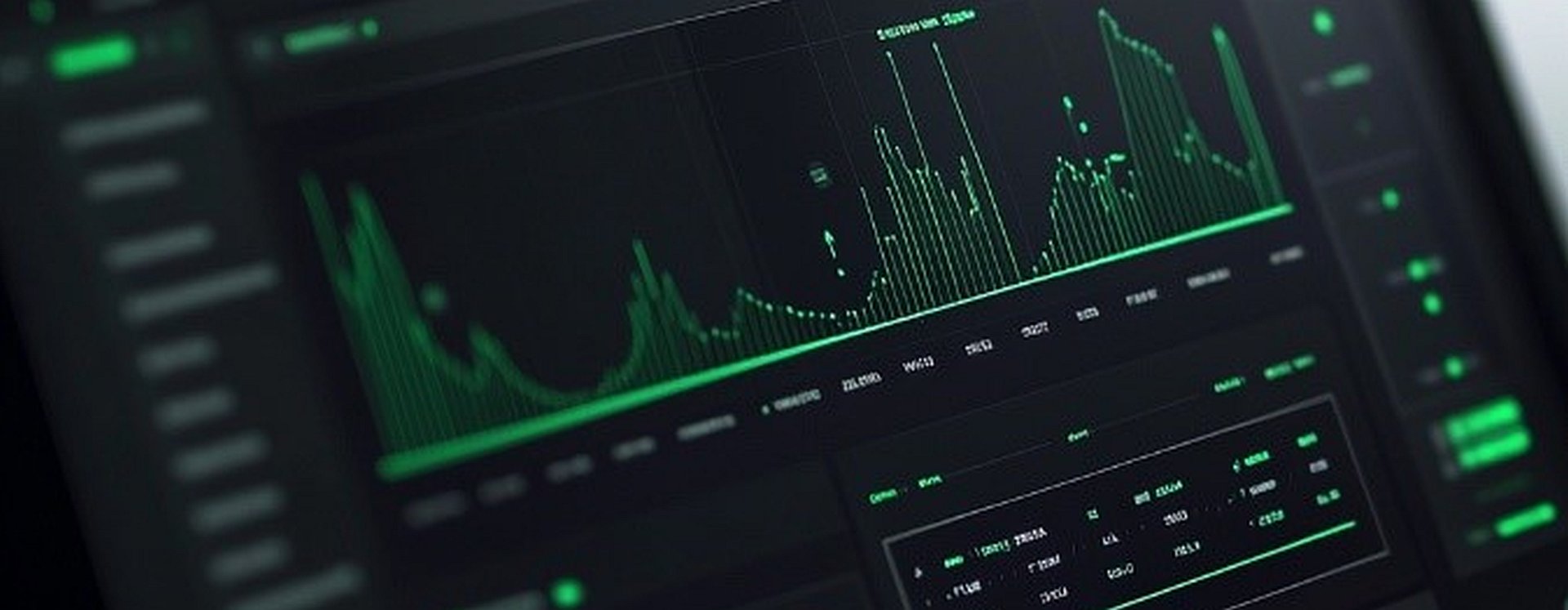 Ein grünes Dashboard auf schwarzem Hintergrund zeigt alle Transportstände.